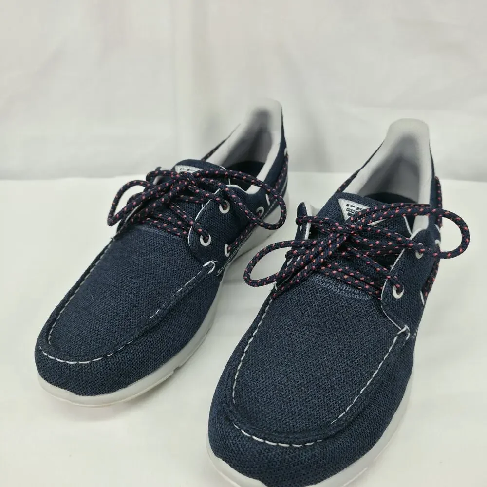 Columbia PFG Delray Mens 10.5 Navy Boat Shoes Lace Up Casual Deck Comfort